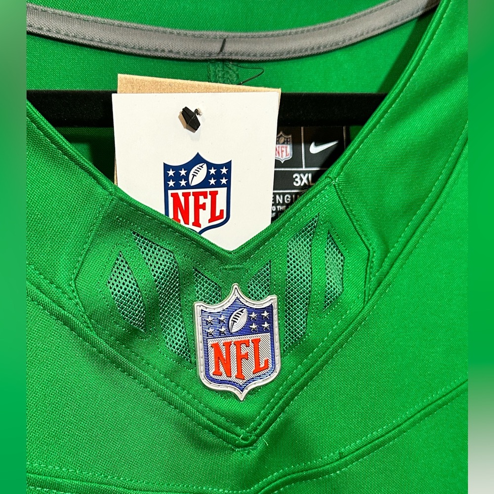 Jason Kelce #62 Nike DRI-FIT Eagles Stitched Kelly Green Football Jersey 3XL - Picture 5 of 12